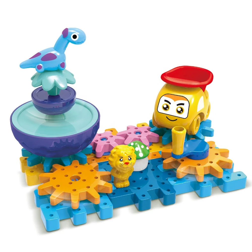 32PCS small dinosaur toy animals gear building blocks toy set for kids DIY assembled toy