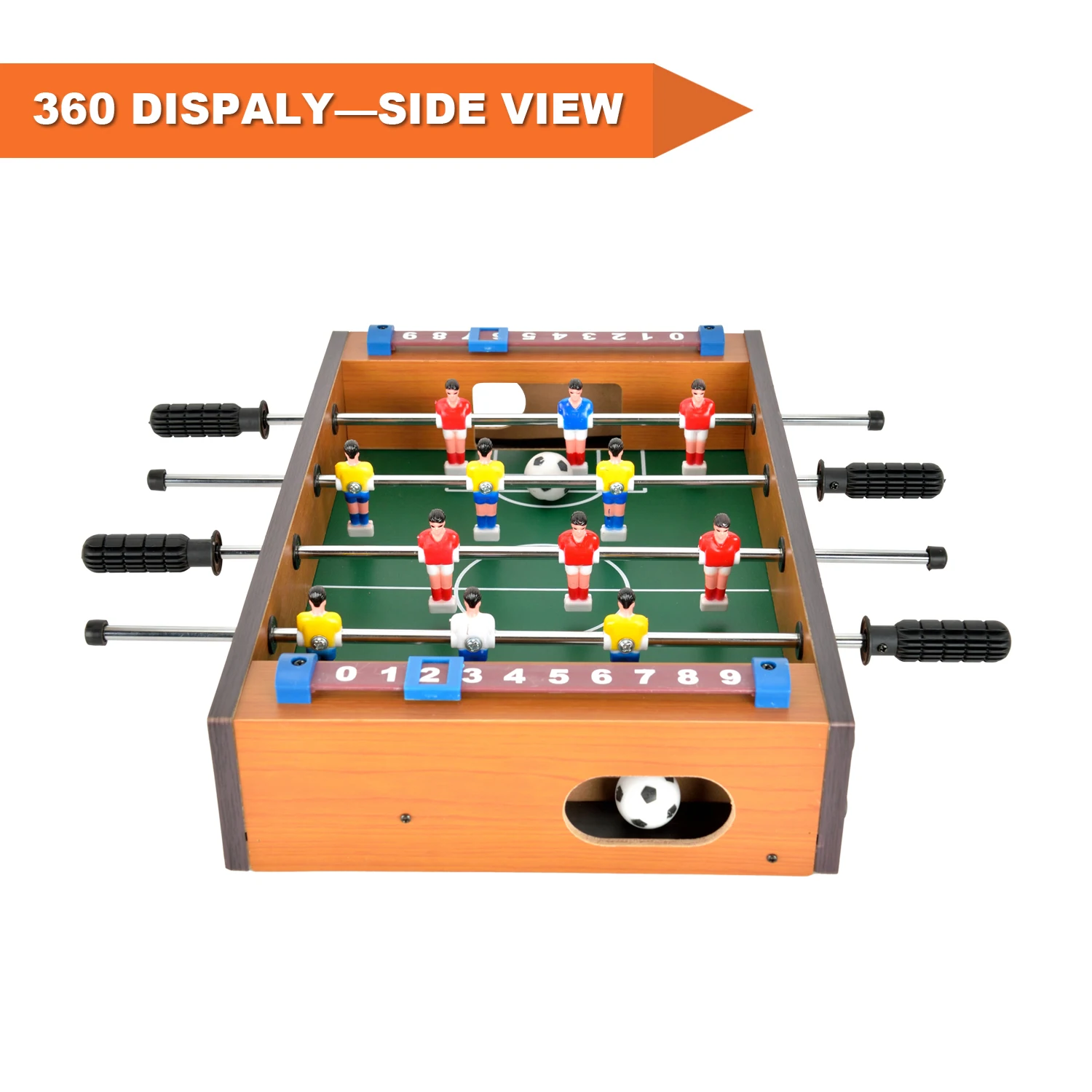 WIN.MAX MDF Mini Soccer Table, Mini Foosball For Table Game