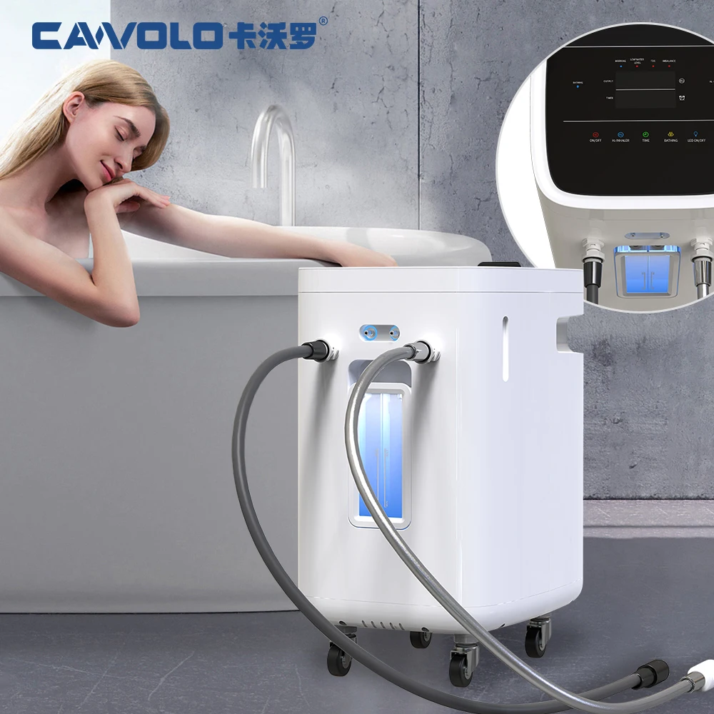 Wheel Design Hydrogen Water Bath Generator 3 in 1 Hydrogen Inhaler Machines 300ml Home Bathing Equipment Hydrogen Water Molecule