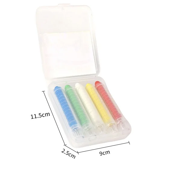 Wholesale Dustless Chalk with Holder for Kids Colorful Chalk Set with Plastic Box School Supply for Teacher on Chalkboard