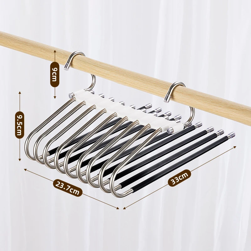 multifunctional Multi Layer Closet Space Saving Clothes jean Hanger Magic Pants Hangers Rack storage organizer for pants
