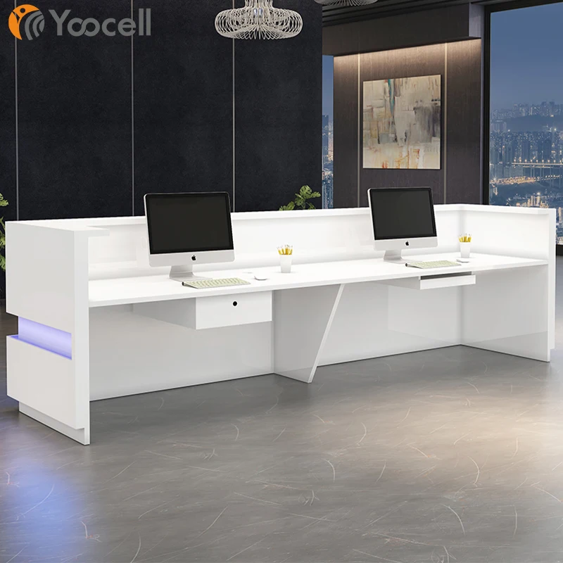 Yoocell Wholesale price Beauty salon furniture modern design reception desks customized size