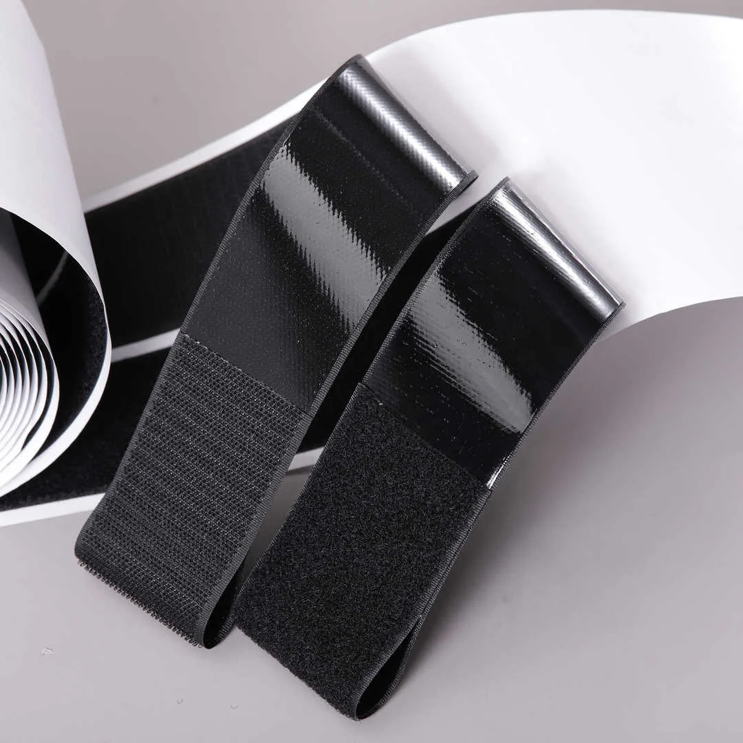 Mult-Colors100% Nylon Strong Sticky  Easy Home DIY Double Side Velcroes Sustainable Self-adhesive Hook and Loop Tape Roll