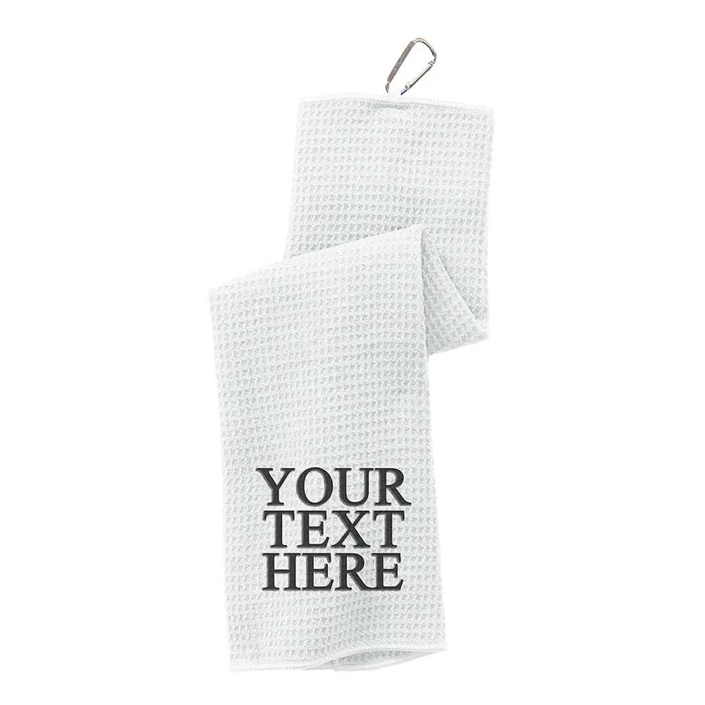 
Wholesale microfiber waterproof small sport golf towel with grommet and hook 
