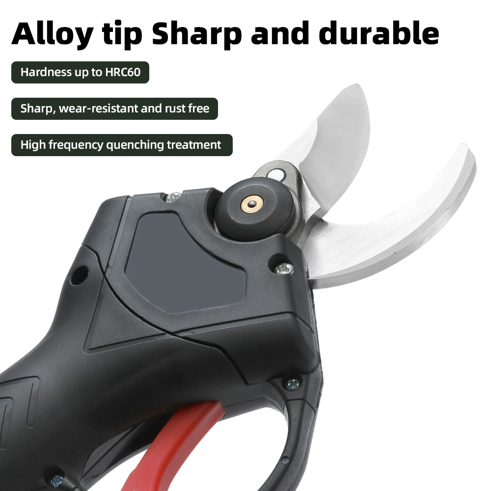 21V Electric Power Shears Cordless Pruning Scissor for Garden 25mm Cutting Capacity with 1 Batteries and Charger
