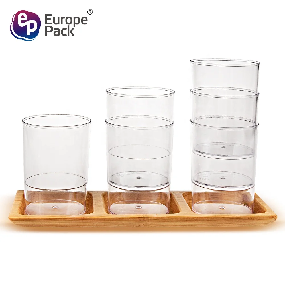 Best popular round shape ps material disposable 93ml small clear plastic cups