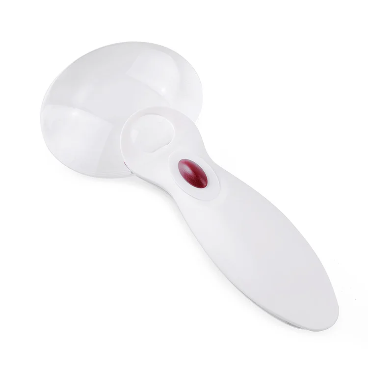 Оптический ручной 8X 20X раз объектив для чтения мини увеличительное стекло чтения, освещенные увеличительное очки