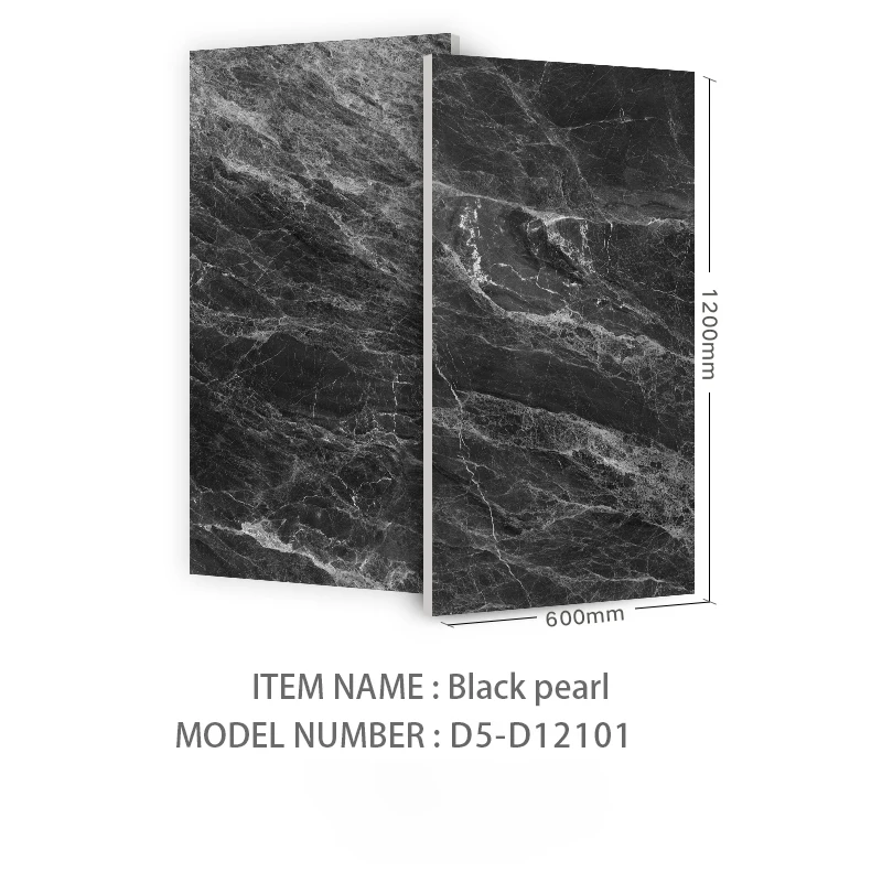 High-end Project 600x1200mm Big Size New Design Glazed Polished Porcelain Marble Floor Tile