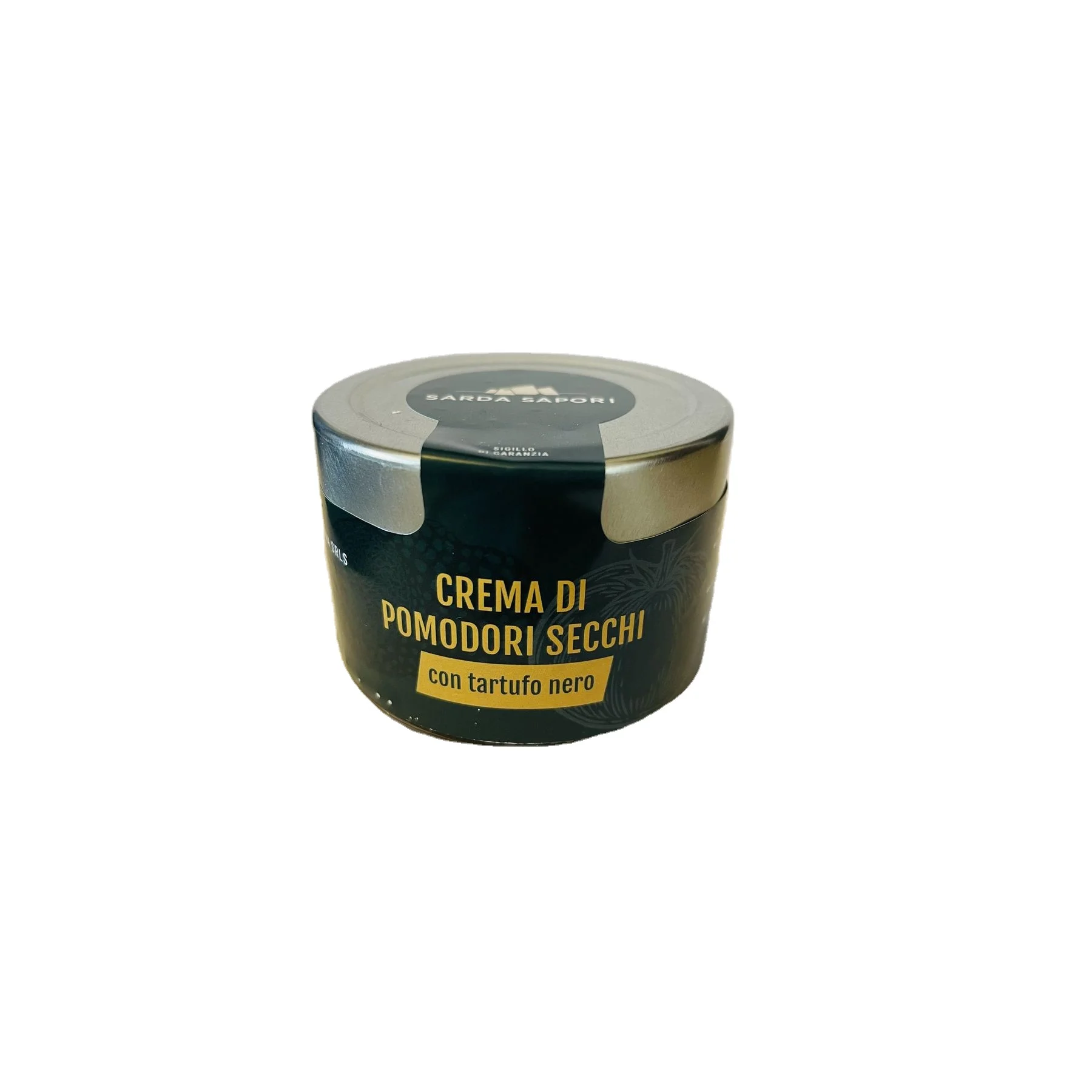 Luxurious Italian Experience - 200g Sun-Dried Tomato Cream With Black Truffle In Glass Jar | A Rich Italian Gourmet Experience