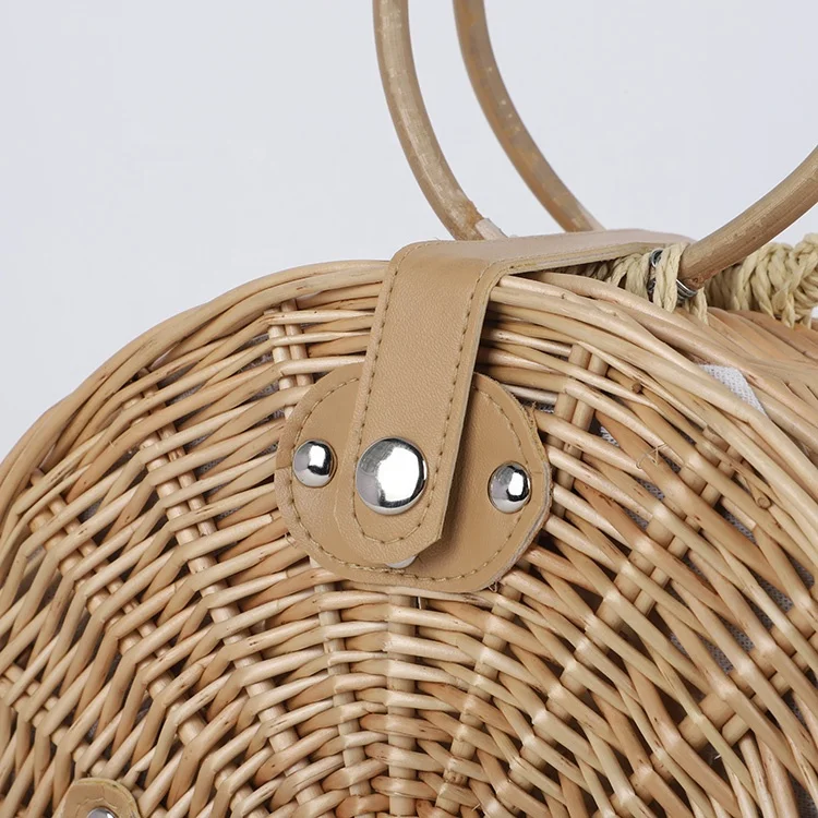 Wholesale woven handbag bags women handbags ladies rattan wicker straw handbag bag