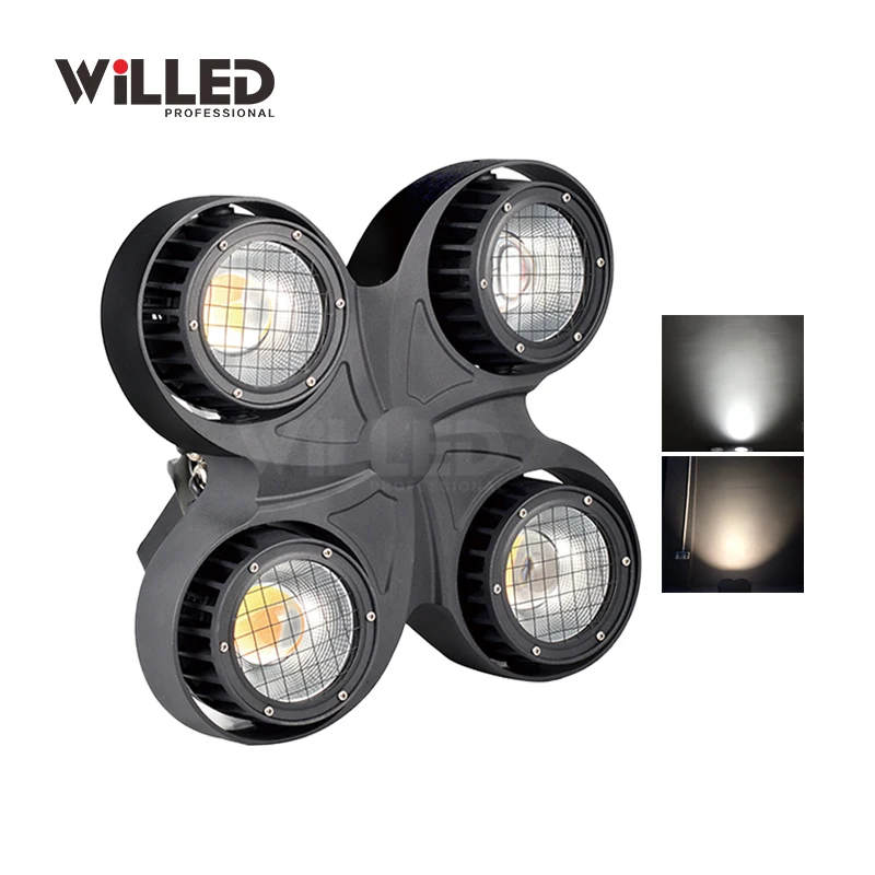 waterproof Dmx 400w four 4 eye IP65 night club lights  outdoor blinders event light fresnel lens cob matrix light
