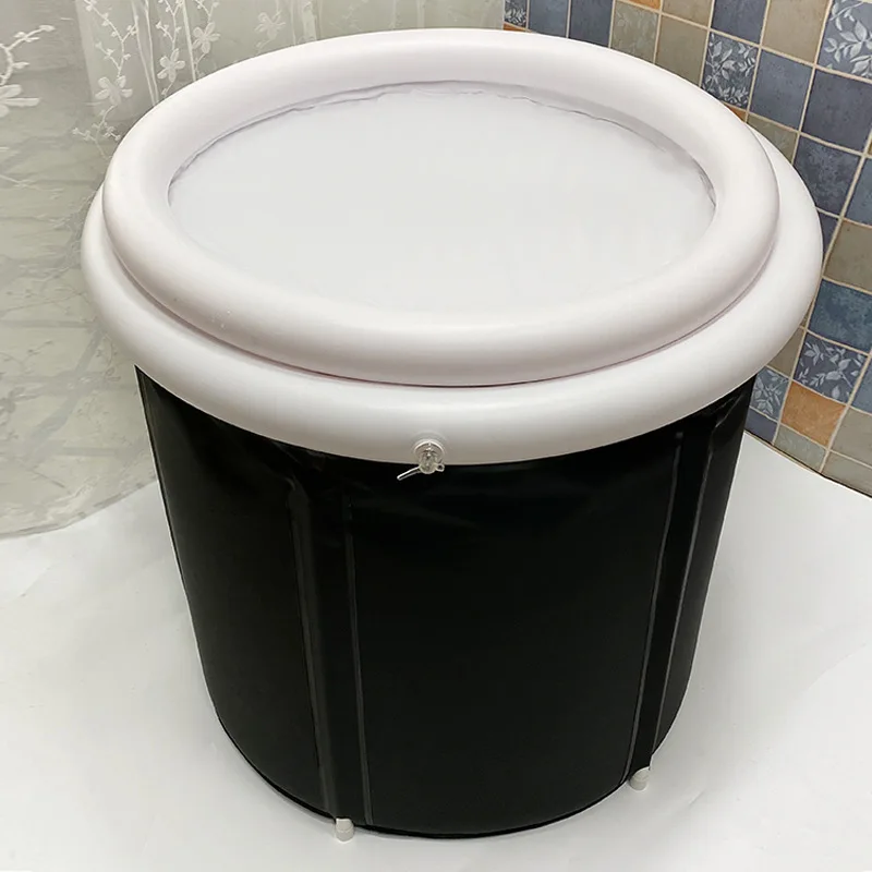 OEM custom ice bath tub foldable outdoor bathtub pvc portable inflatable ice bath tub with lid