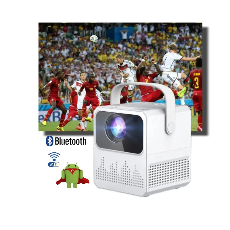 Мини-проектор 4k 3d беспроводной Wi-Fi bluetooth Видеопроектор для