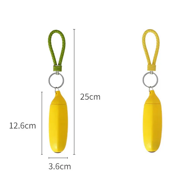 TPR ABS Exquisite Banana Shape  Portable Clothes Pet Hair Mini Lint Remover Roller For Traveling