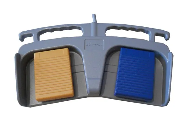 Aluminum Medical two button footswitch for diathermy bipolar