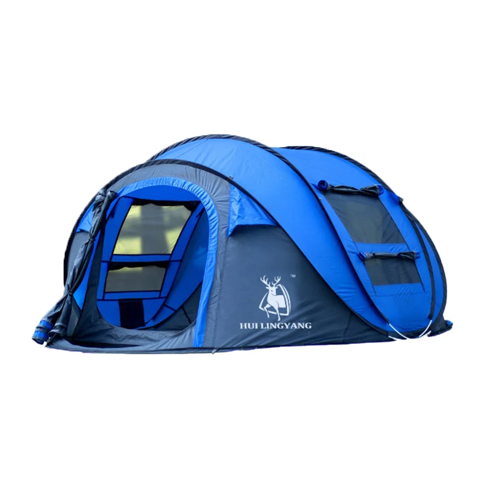 
Hot Sale Quick Automatic Open Waterproof Camping Tent for 3-4 People 