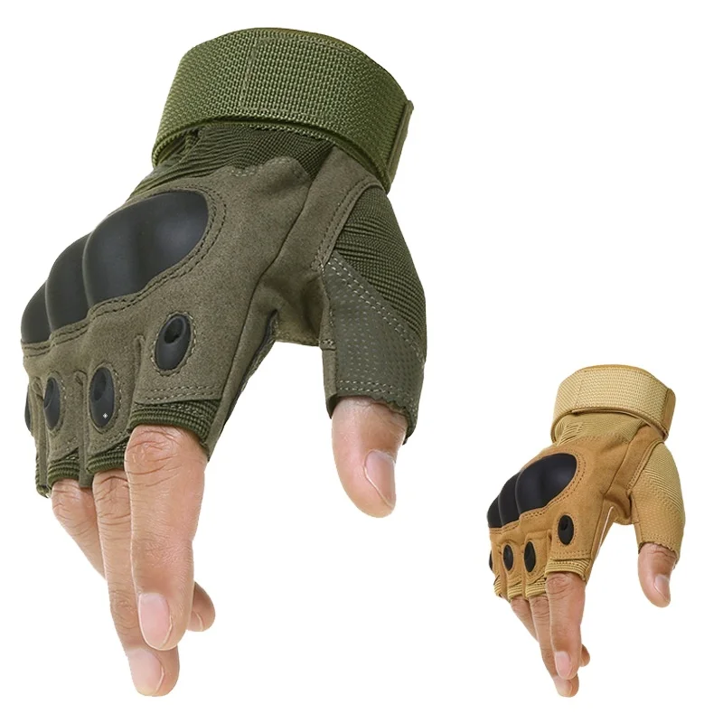 Wholesale Camouflage Outdoor Tactical Mitten Driving Cycling Motorcycle Waterproof Fingerless mitten Men