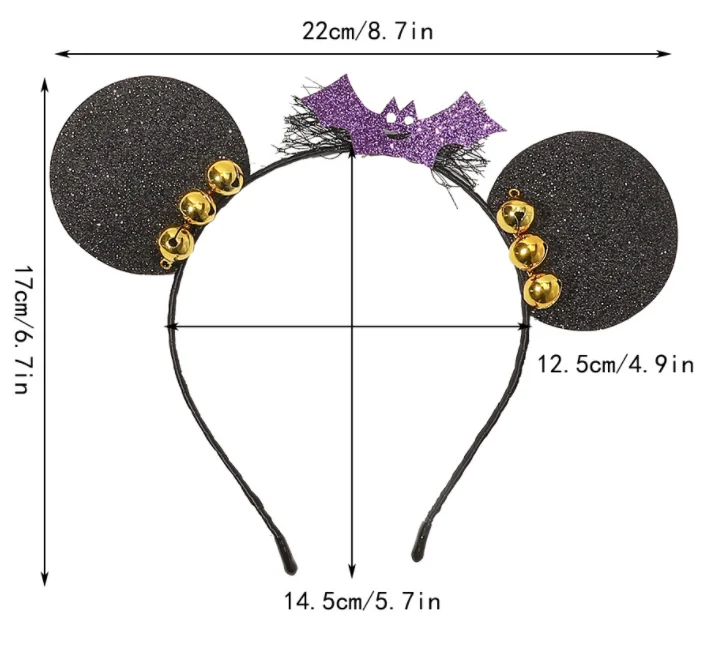 Fancy Dress Ball Duckbill Clip Devil Horn Headband Hair Clips Halloween Hair Accessories For Kids Set
