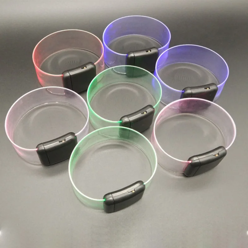 custom led lighting bracelet with magnetic led party bracelet wrist bands for events