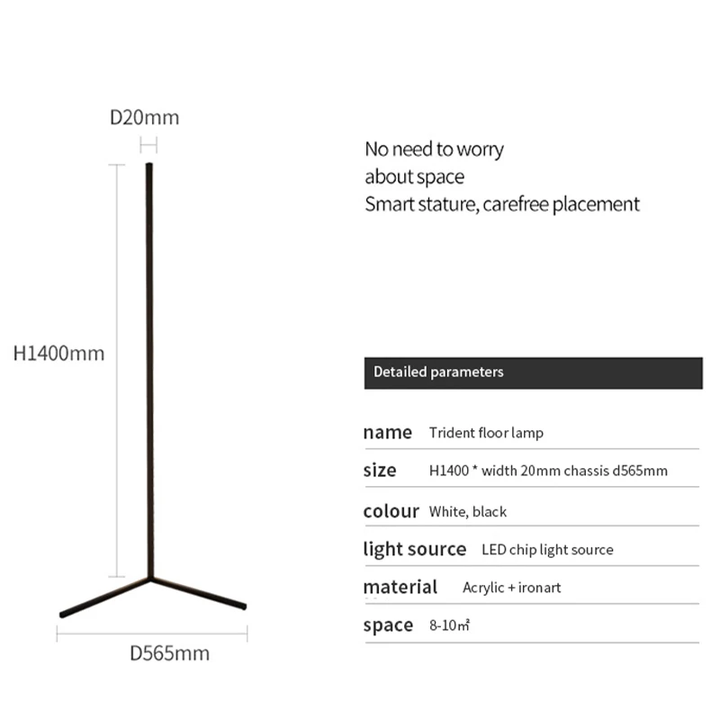 MTF Modern bedroom nodic remote RGB color changing dimmable floor light minimal vertical led standing corner floor lamp