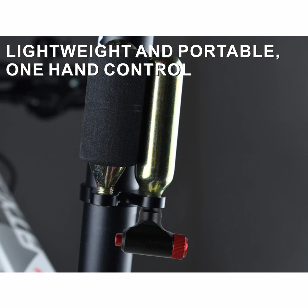 Unique Design CO2 Bike Pump with Press Button for Air Flow Control