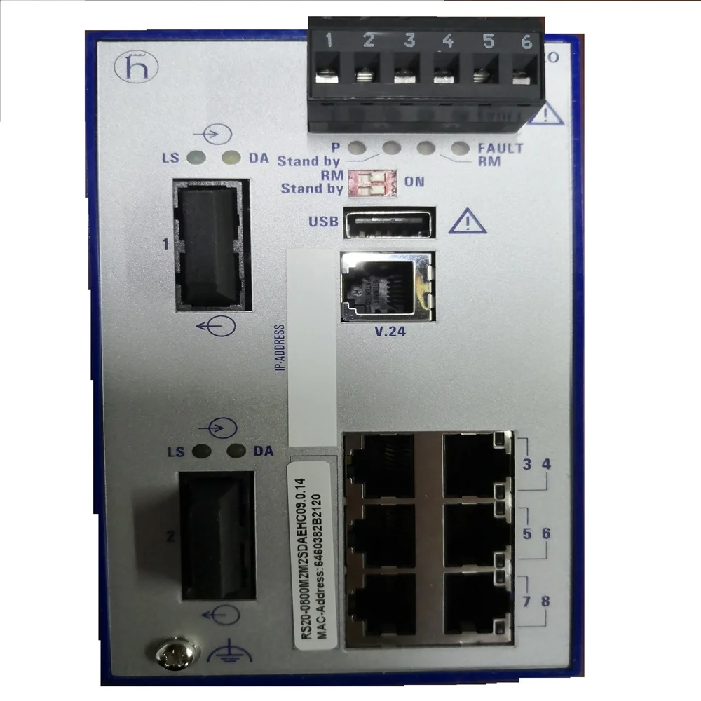 Hirschmann RS20-0800M2M2SDAEHH/RS20-0800M2M2SDAEHC компактный управляемый openrail Быстрый Ethernet-коммутатор 8 портов переключатель