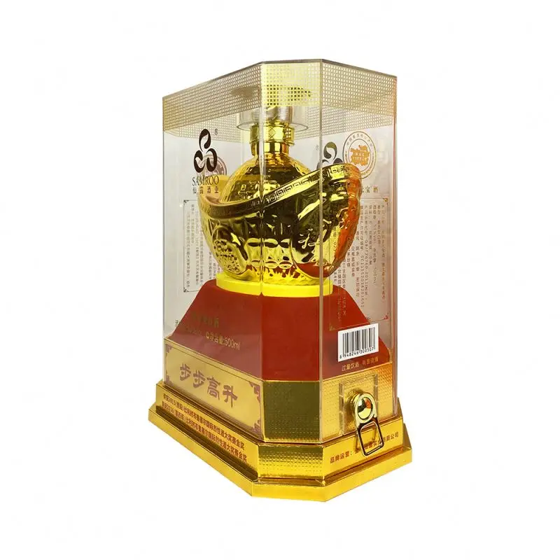 
Fragrance Drinking Liquor Chinese Vintage White Party Oem Bottle Long Packaging Layered 