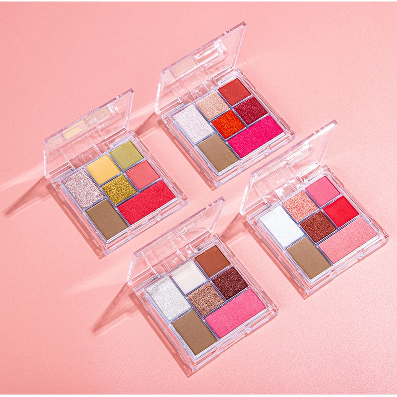 Косметика для макияжа лица Colorina, рождественские подарочные наборы для женщин и девушек, тени для век, контурные румяна, хайлайтер, палитра для макияжа, наборы