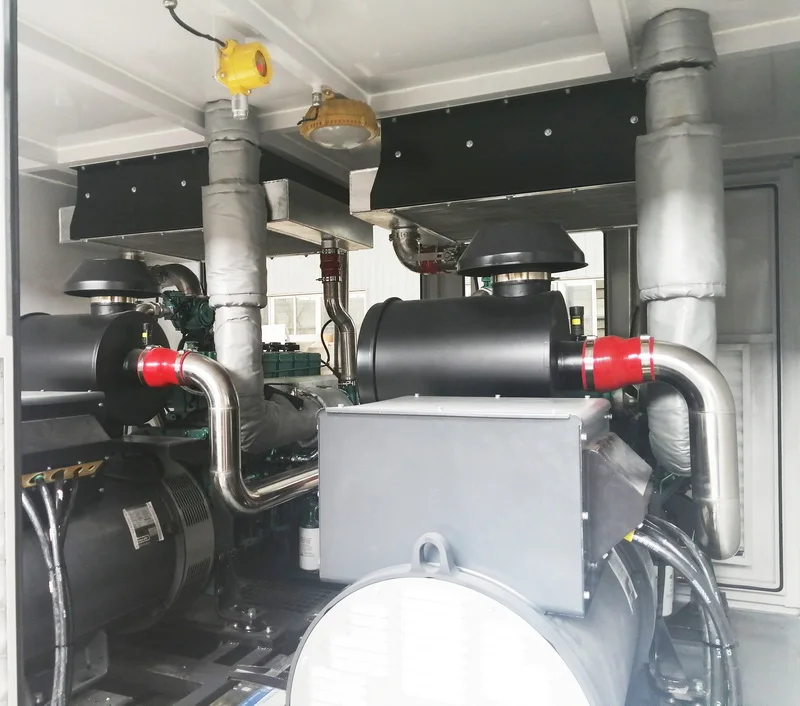 Customized sound proof silent 250KW to 16MW natural gas biogas generator set  and gas powered engined generator