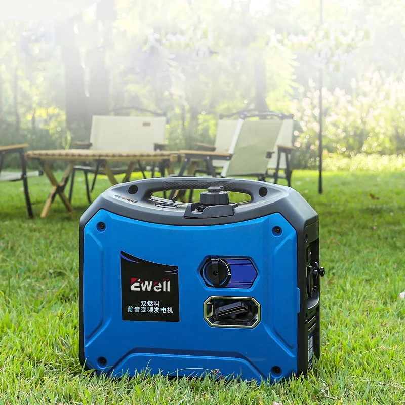 Ewell Customized Portable 1800W 50HZ 230V Super Silent Dual Fuel Generators Gasoline and LPG Gas Generators