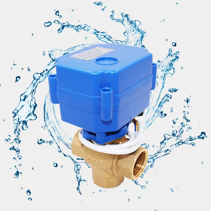 DN15 1/2 inch 1/2' water flow control ball valve electronic shut off valve washing machine ball valve