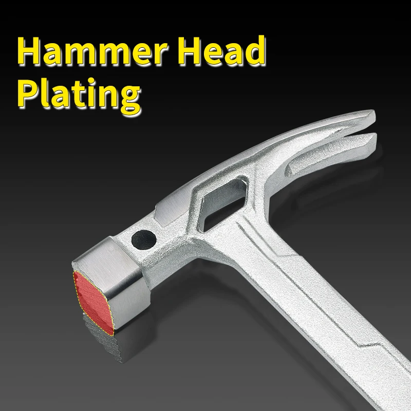 Multi-tools Anti-slip Fitter Framing Forged Hammers Non-slip Carpenter High Carbon Steel Magnetic Claw Hammer With TPR Handle
