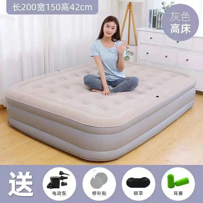 Air Mattress Inflatable Camping Air Bed with Build-in for Family, Camping and Travel, Waterproof and Comfortable