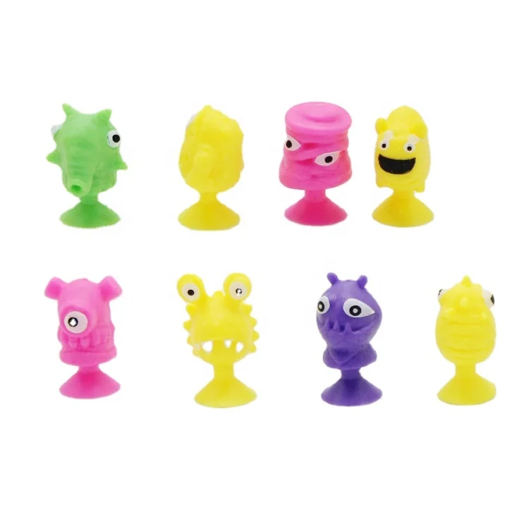 Mini Plastic Novelty 16 Designs Figures Toys Assorted Stikeez Toy Crazy Critter Monster TPR Animal Stikeez For Kids