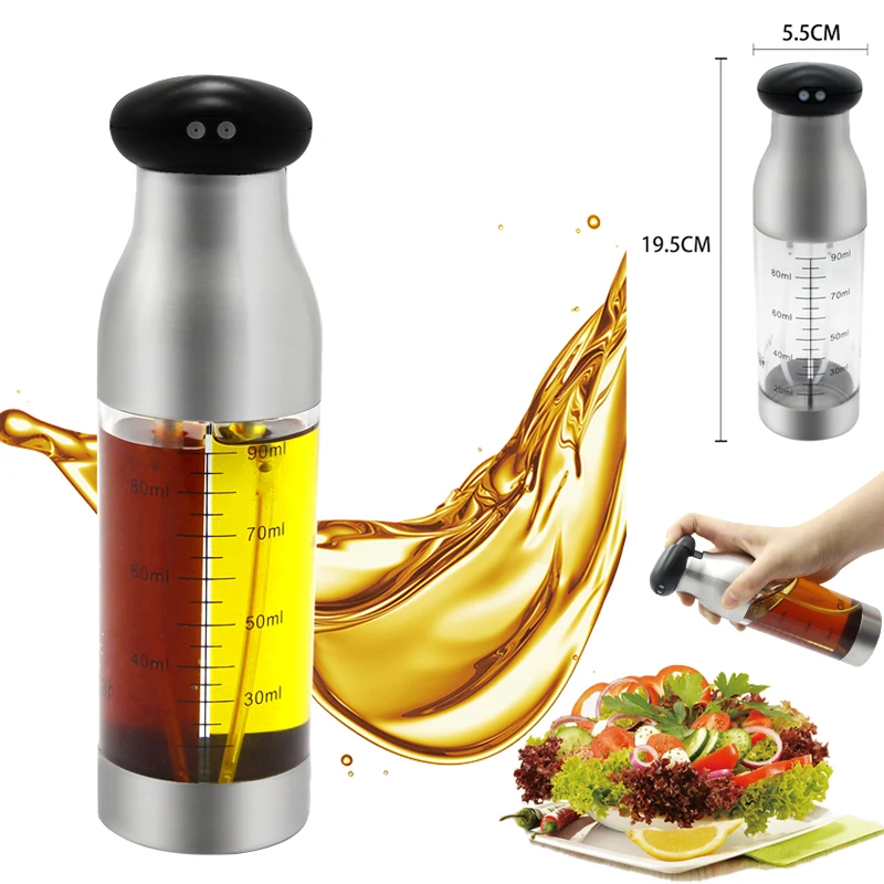 kitchen tools 2  in 1 olive oil dispense bottle oil vinegar oil sprayer for cooking