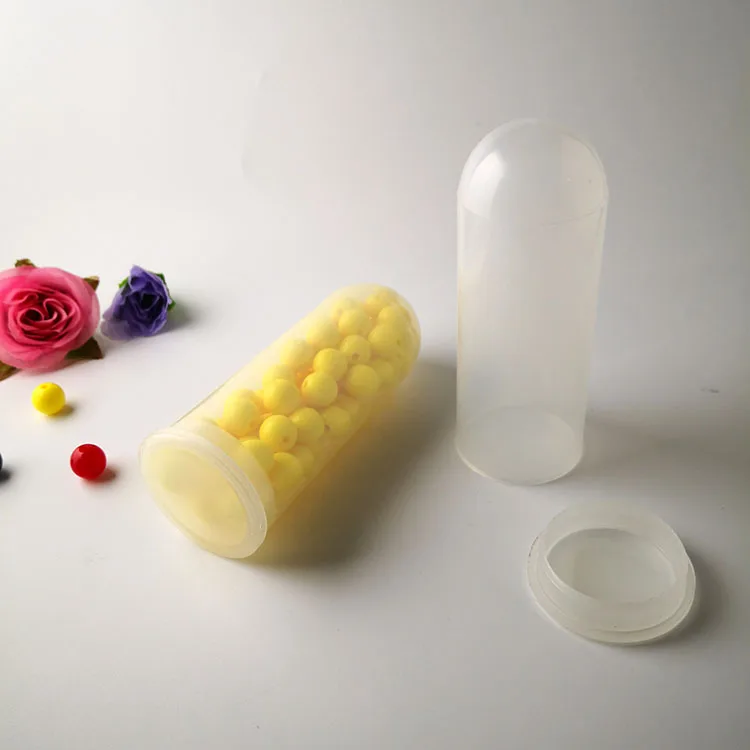 China Goods Goods Plastic Test Tube With Cover Round Bottom PP Tube Wide Mouth Transparent Colorimetric Sample Tube