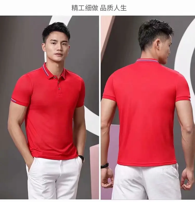 Navy blue tshirt Custom Mens Golf Polo Shirts With Embroidery Logo tee shirt dress for women
