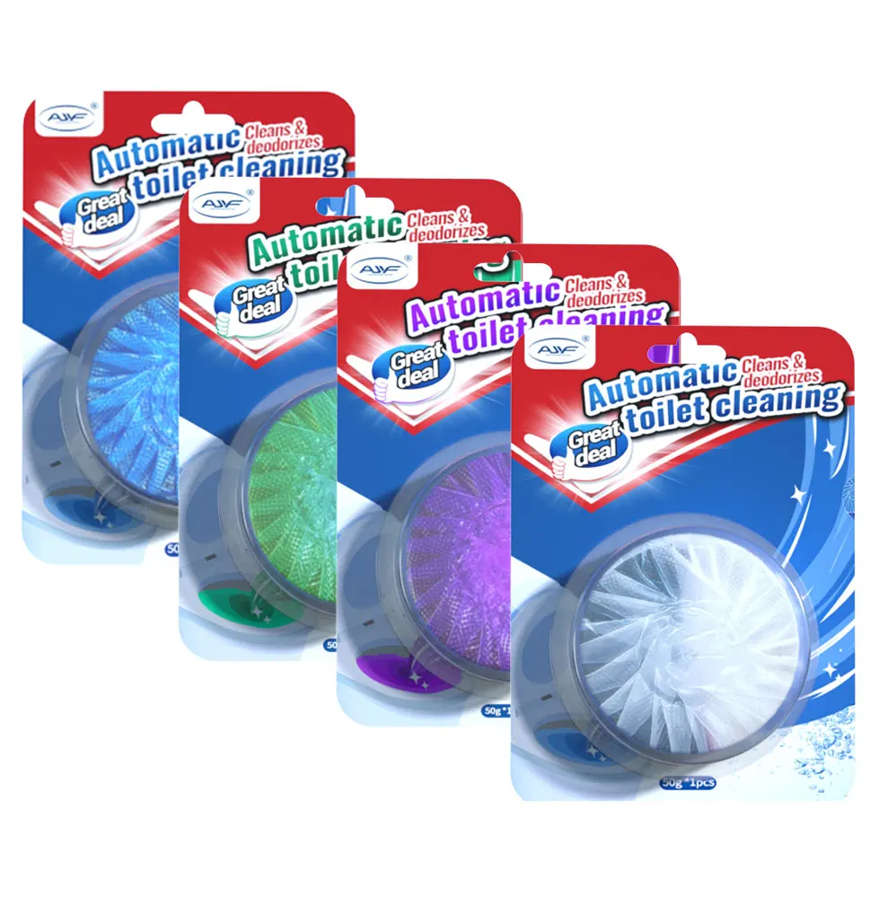 Flush 300 Times Toilet Cleaner Tablets  For Bathroom  blue blocks cube for automatic toilet bowl cleaning