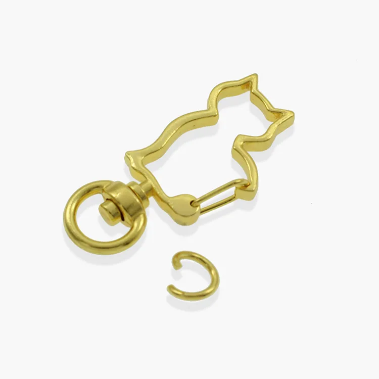 Keychain Zinc Alloy swivel Snap Hook Gold Custom Metal Key Carabiner Manufacturer