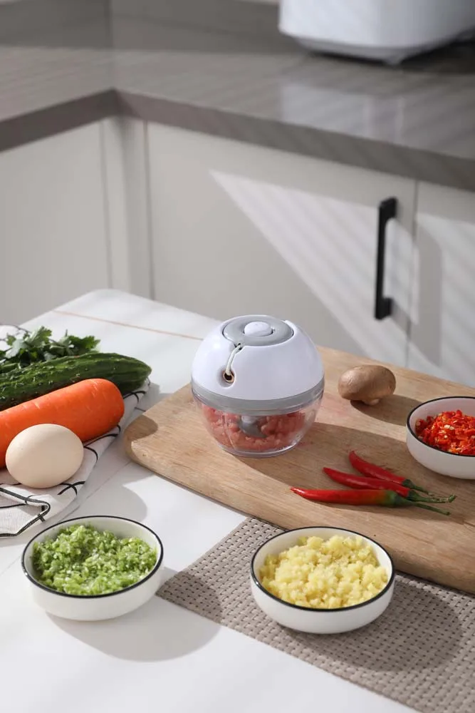 Fruit vegetable tools manual pepper pullcord chopper mini food cutter garlic chopper vegetable pull onion chopper