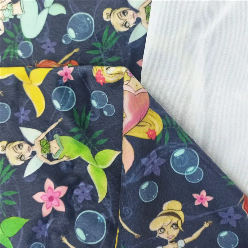 Hot Sell Polyester Brushed Fabric Digital Custom Printed Minky Fabric For Blanket