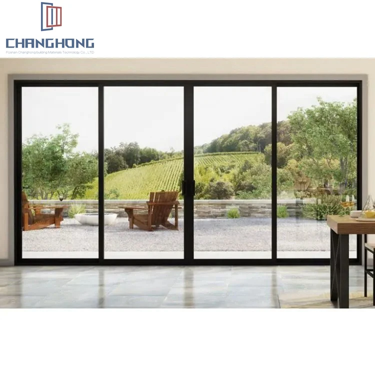 Most Popular Panoramic Doors Weather Resistant Aluminium Doors Sliding Glass Doors