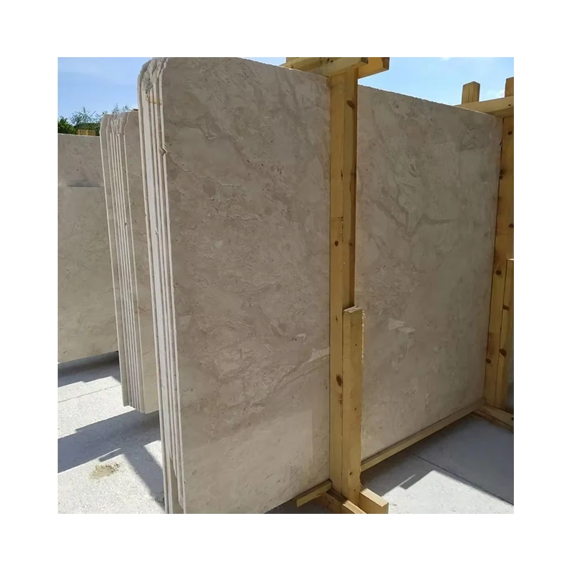 Crema Nova Marble Polished Beige Slabs Cream Beige Calcite Tile for Indoor/Outdoor Use Natural Stone for Countertops Floors