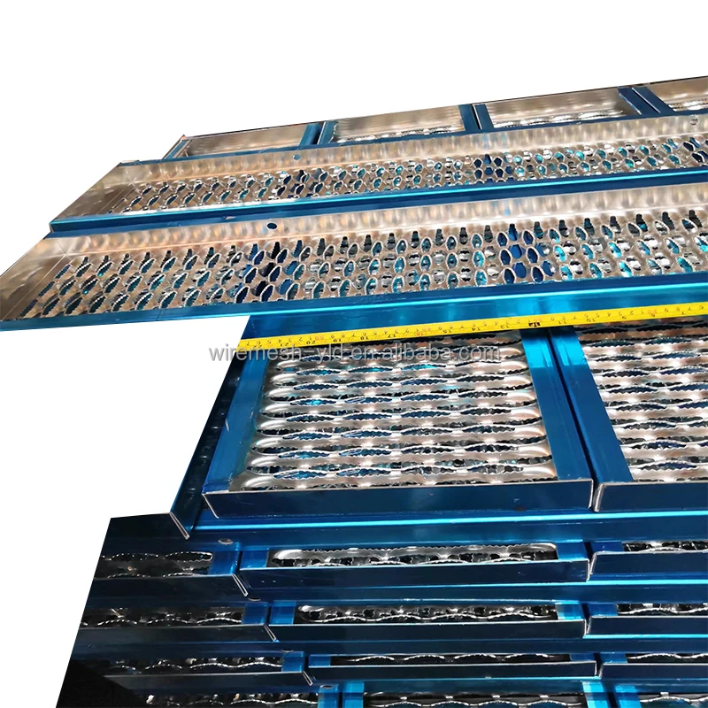 Thick Aluminum Perforated Grip Strut Grating For Plank Walkway Stair Tread