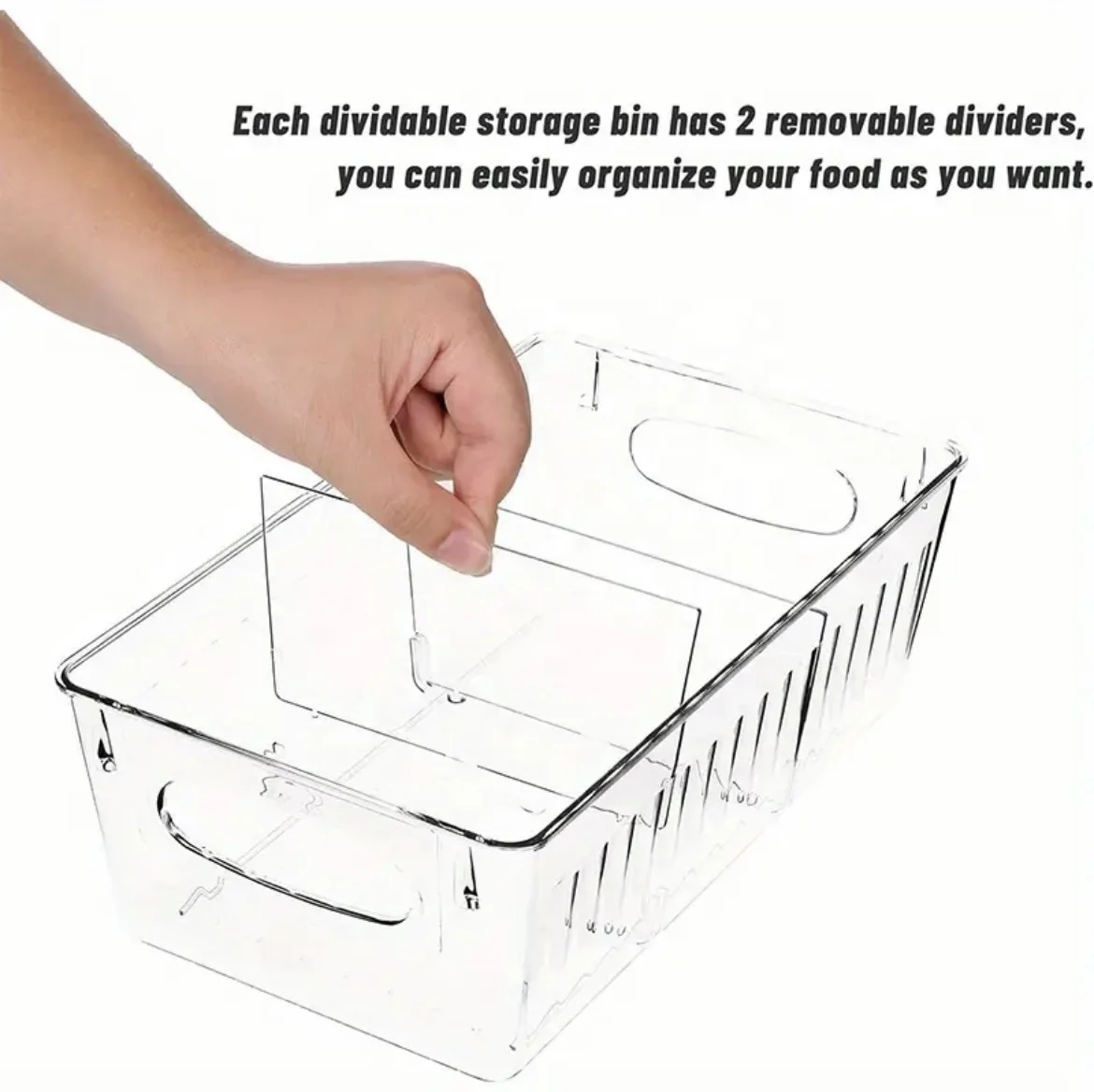 Refrigerator Transparent Storage Plastic Box Very Suitable For Organizing Cabinets Food Storage Home Kitchen Supplies