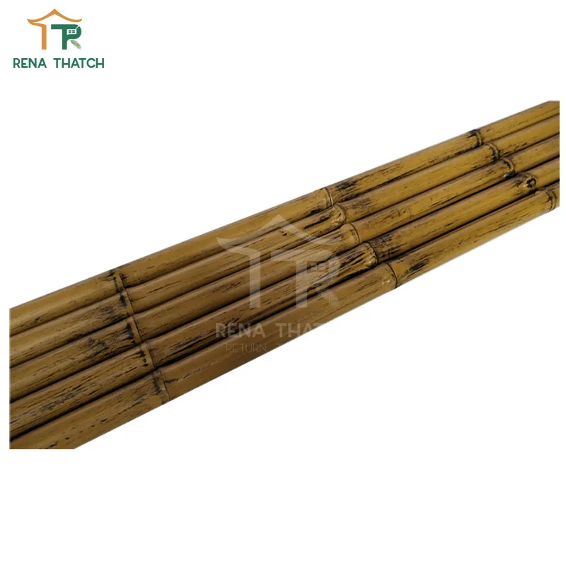 Yellow artificial bamboo pole stick