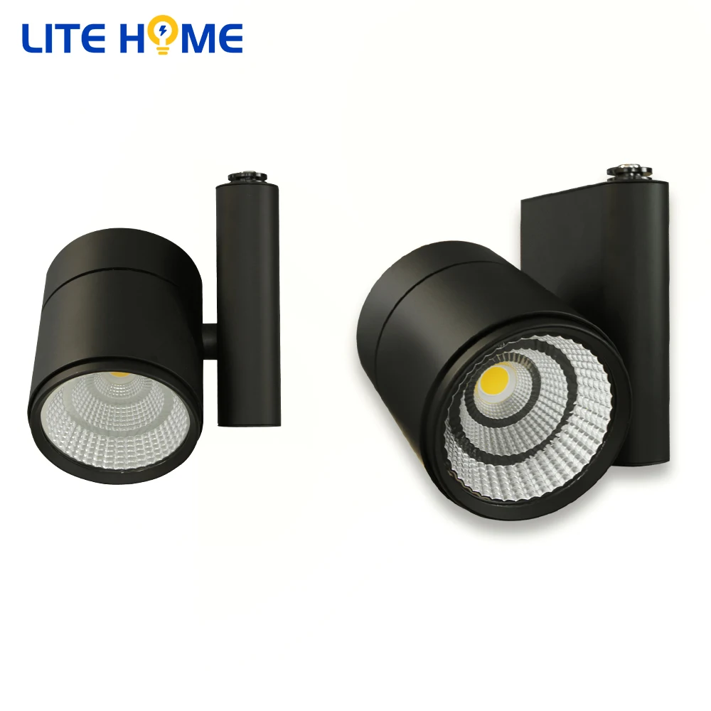 LED Track Light 40W High CRI 90 Diameter 110mm Spotlight LED COB Track Light 4 Wire for Museum Clothing stores