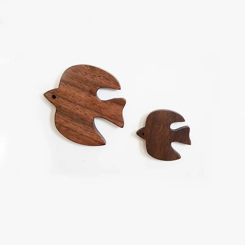 japanese writers flowers birds mirror decoration style Seagull wooden animal ornaments for wall Creative decoration