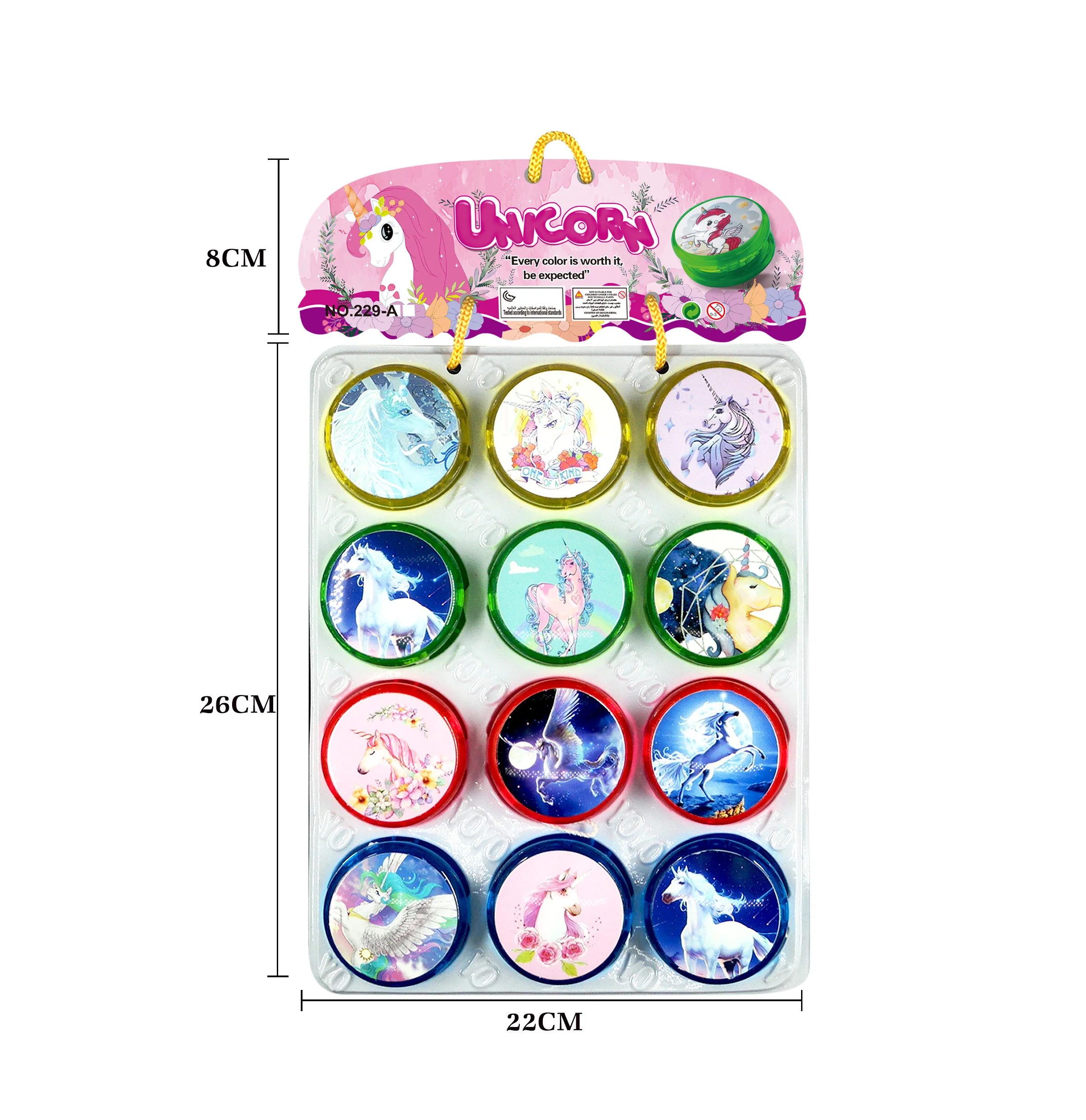 Factory Direct LED Flashing Glow Lights Yoyo Balls Unicorn StyleToys For Kids