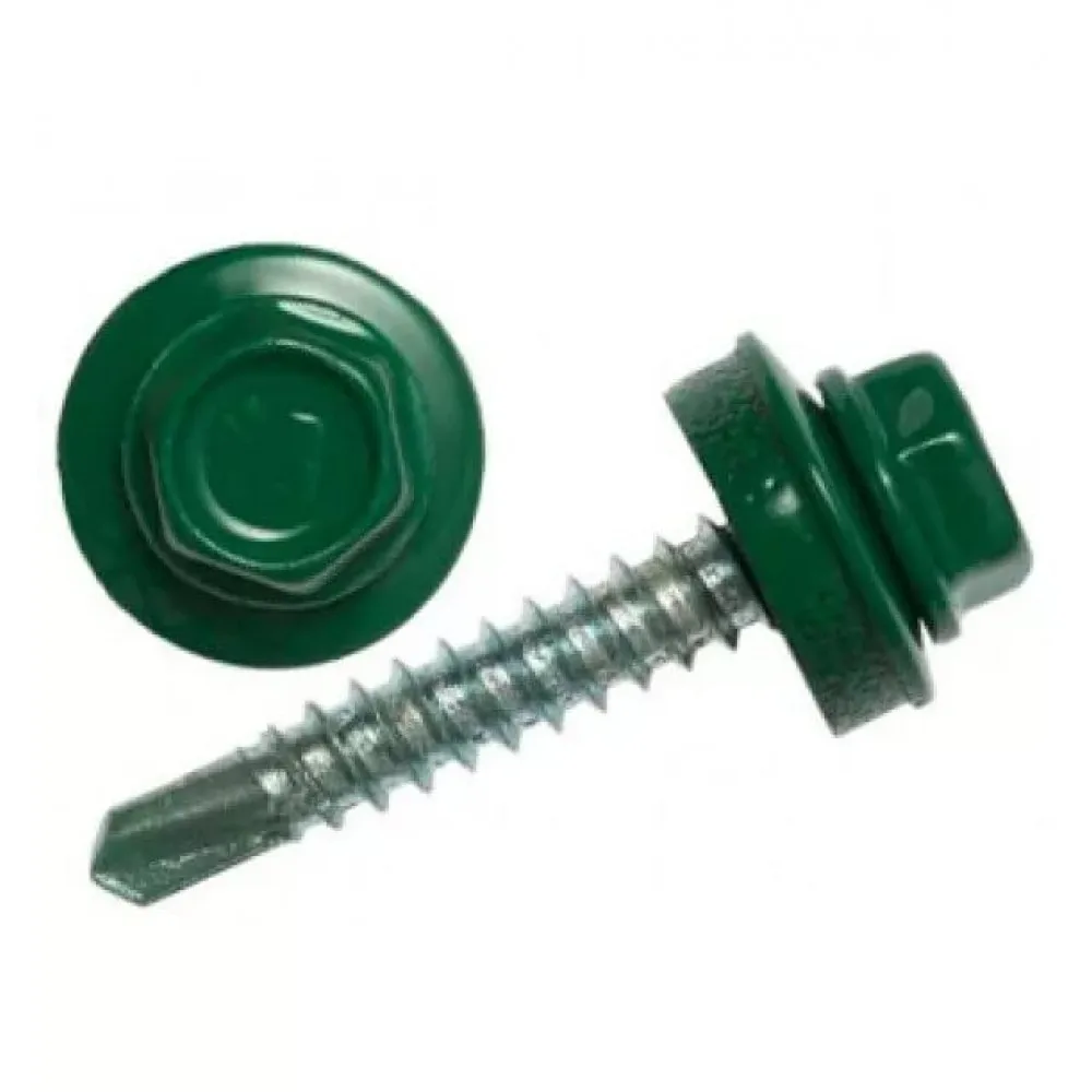 Предприятие Тяньцзинь шестигранные винты 4,8 *, маленького размера, круглой формы с диаметром 32 мм оцинкованная цвет шестигранный самосверлящий винт с тройной этилен-пропиленовый Каучук Шайба